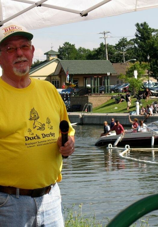Brockport Arts Festival Duck Derby Announcer